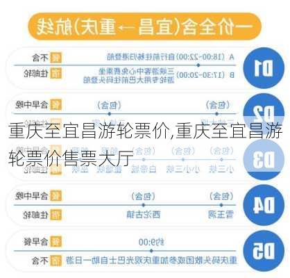 重庆至宜昌游轮票价,重庆至宜昌游轮票价售票大厅