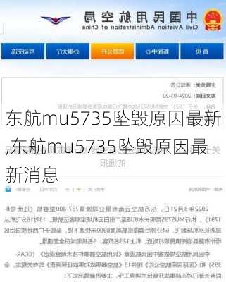 东航mu5735坠毁原因最新,东航mu5735坠毁原因最新消息