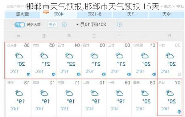 邯郸市天气预报,邯郸市天气预报 15天