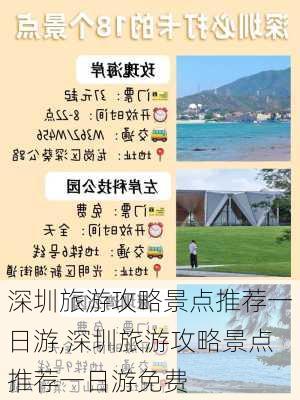 深圳旅游攻略景点推荐一日游,深圳旅游攻略景点推荐一日游免费