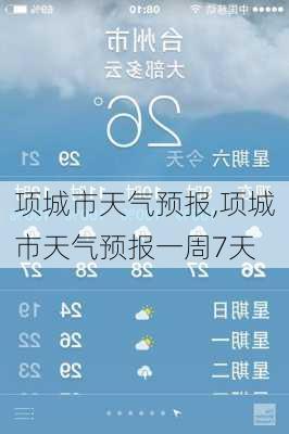 项城市天气预报,项城市天气预报一周7天