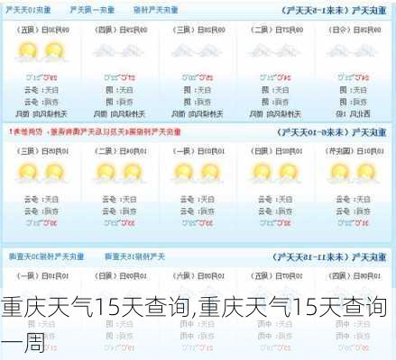 重庆天气15天查询,重庆天气15天查询一周