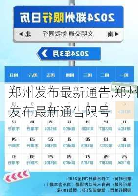郑州发布最新通告,郑州发布最新通告限号