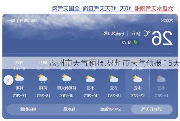 盘州市天气预报,盘州市天气预报 15天