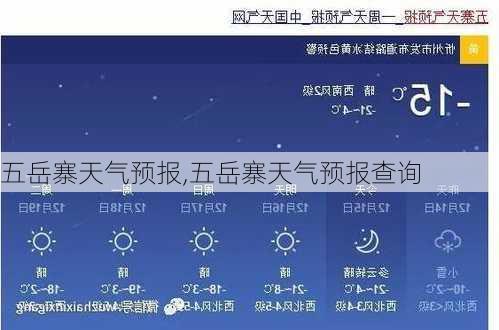 五岳寨天气预报,五岳寨天气预报查询