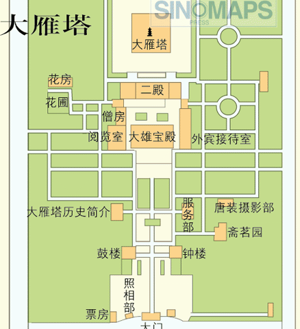 大雁塔旅游攻略,大雁塔旅游攻略图