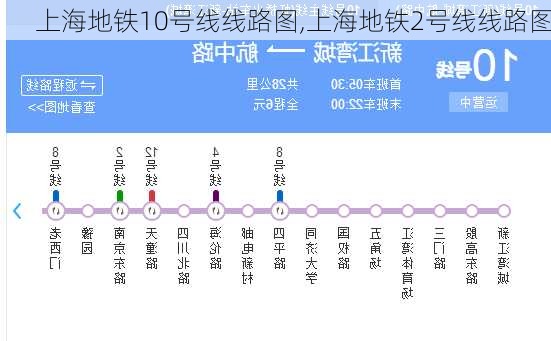 上海地铁10号线线路图,上海地铁2号线线路图