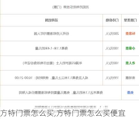 方特门票怎么买,方特门票怎么买便宜