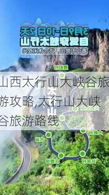 山西太行山大峡谷旅游攻略,太行山大峡谷旅游路线