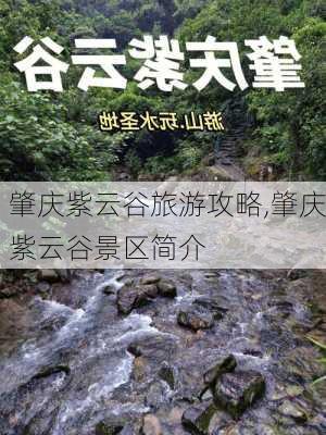 肇庆紫云谷旅游攻略,肇庆紫云谷景区简介