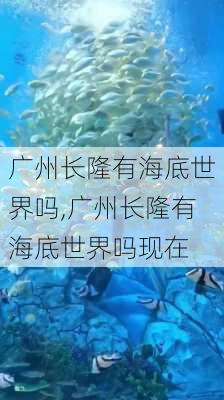 广州长隆有海底世界吗,广州长隆有海底世界吗现在