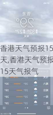 香港天气预报15天,香港天气预报15天气报气