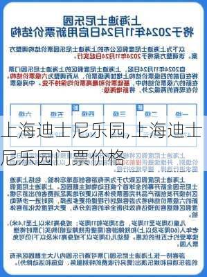 上海迪士尼乐园,上海迪士尼乐园门票价格