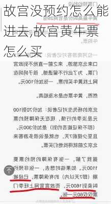 故宫没预约怎么能进去,故宫黄牛票怎么买