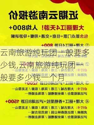 云南旅游纯玩团一般要多少钱,云南旅游纯玩团一般要多少钱一个月