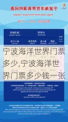 宁波海洋世界门票多少,宁波海洋世界门票多少钱一张