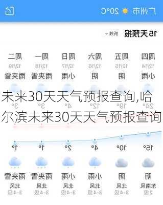 未来30天天气预报查询,哈尔滨未来30天天气预报查询