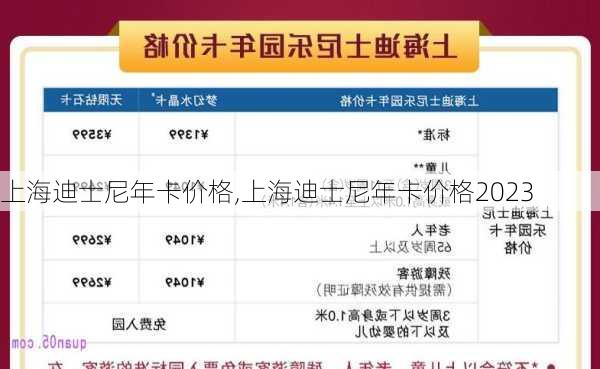 上海迪士尼年卡价格,上海迪士尼年卡价格2023