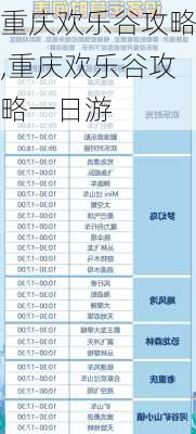 重庆欢乐谷攻略,重庆欢乐谷攻略一日游