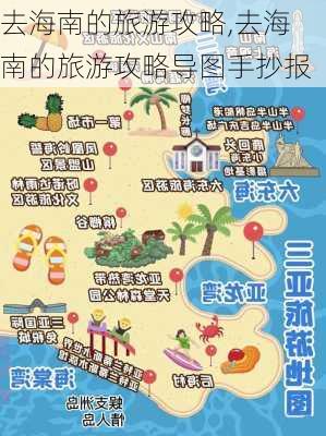 去海南的旅游攻略,去海南的旅游攻略导图手抄报