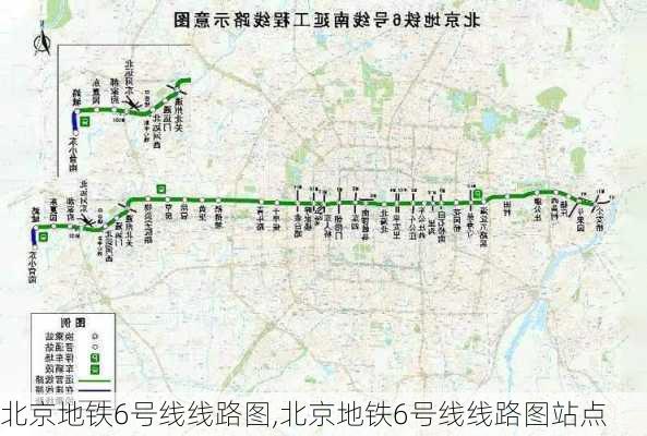 北京地铁6号线线路图,北京地铁6号线线路图站点